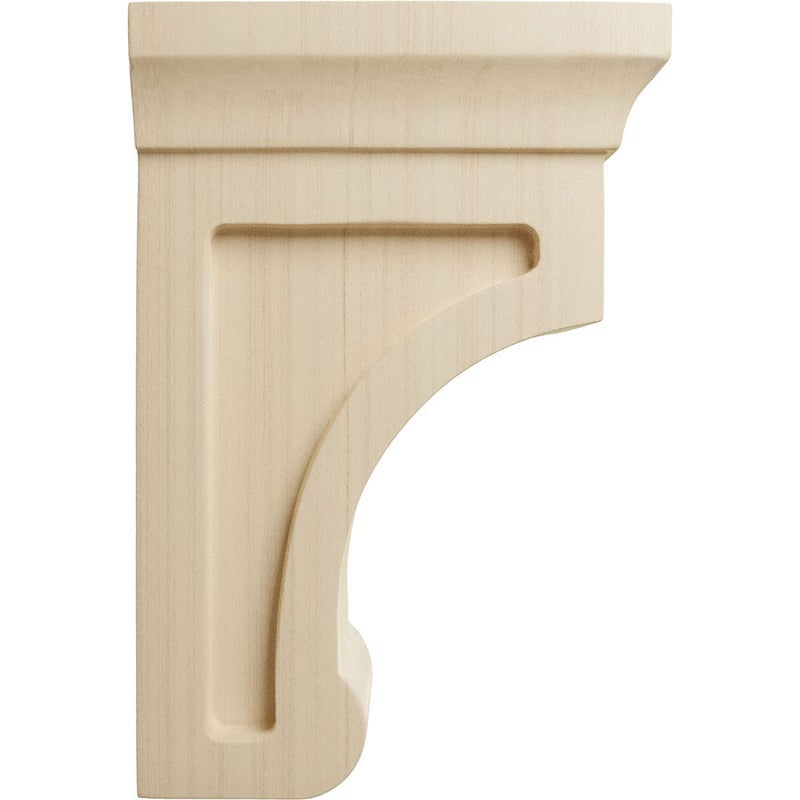 Ekena Millwork BKTW02X04X06GORW Small Gomez Wood Wood Brackets, 2 1/2""W x 4""D x 6""H , Rubberwood - Image 3